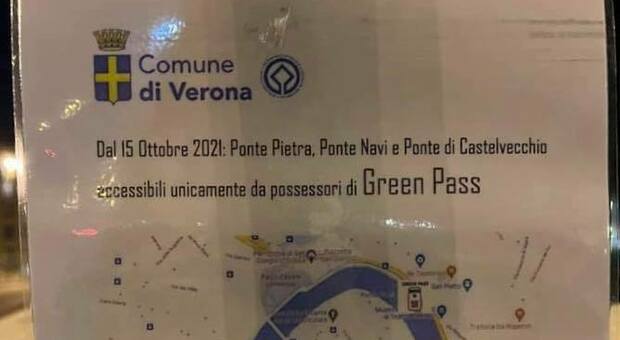 Il cartello falso a Verona