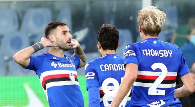 Sampdoria-Verona 3-1: D'Aversa vince in rimonta, Tudor si ferma