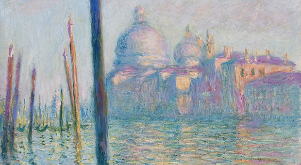 Le Grand Canal et Santa Maria della Salute di Claude Monet