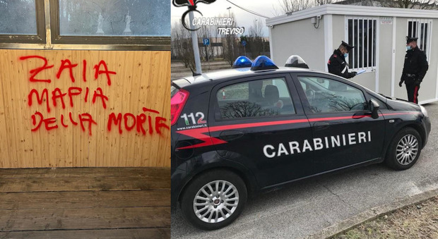 Le minacce al presidente Luca Zaia e i carabinieri al centro tamponi di Casier