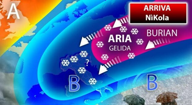 Meteo, freddo e venti di burrasca in arrivo: da domani allerta nel Lazio e in altre 9 regioni
