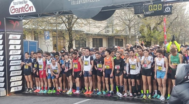 La partenza della mezza maratona Milano21