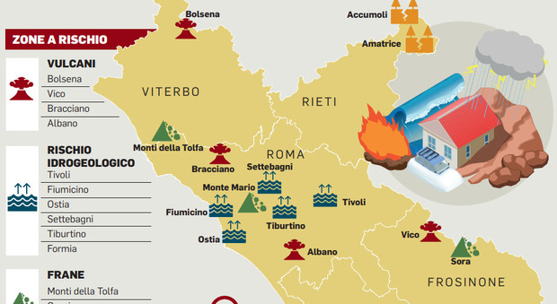 Frane, terremoti e alluvioni: dal Tiburtino ai Castelli, ecco la mappa del rischio a Roma