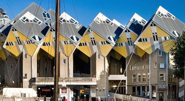 Case cubiche di Rotterdam (foto di Stayokay)