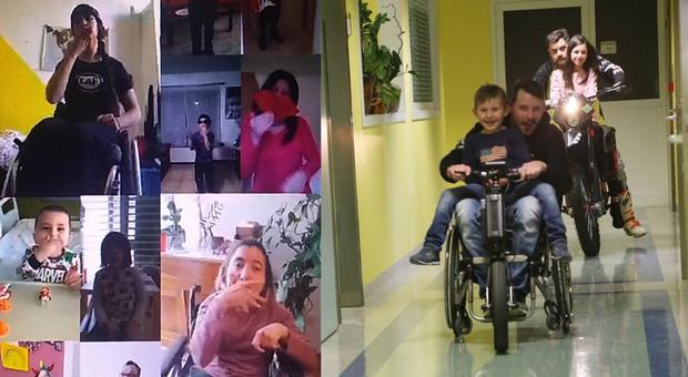 Il gruppo ideato da Mattia Cattapan: in moto negli ospedali con i ragazzini ricoverati