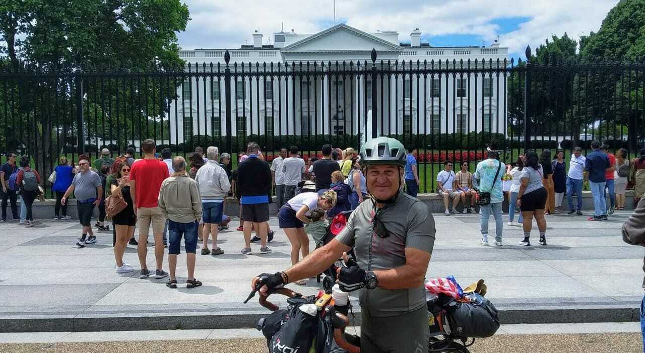 He was in danger of amputation, and now he has conquered the United States by bicycle
