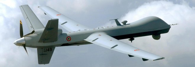 Drone italiano precipita in Libia. L'esercito di Haftar: «Scambiato per un velivolo turco, è stato abbattuto»